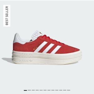 NWT 5.5 size ADIDAS GAZELLE BOLD RED